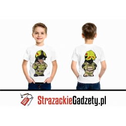KOSZULKA T-shirt "Strażak dwustronny" - dziecięca